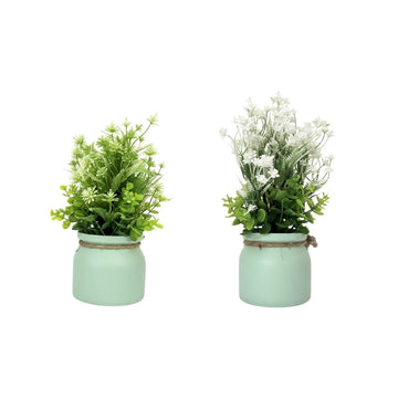 Planta verde decorativa artificial