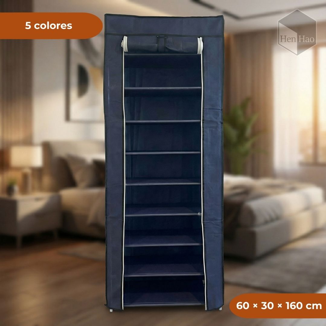 Organizador de zapatos con 9 niveles y funda antipolvo