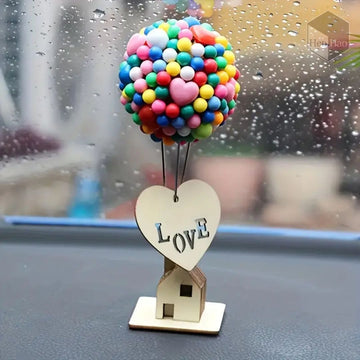 Adorno de casa globo con esferas multicolor