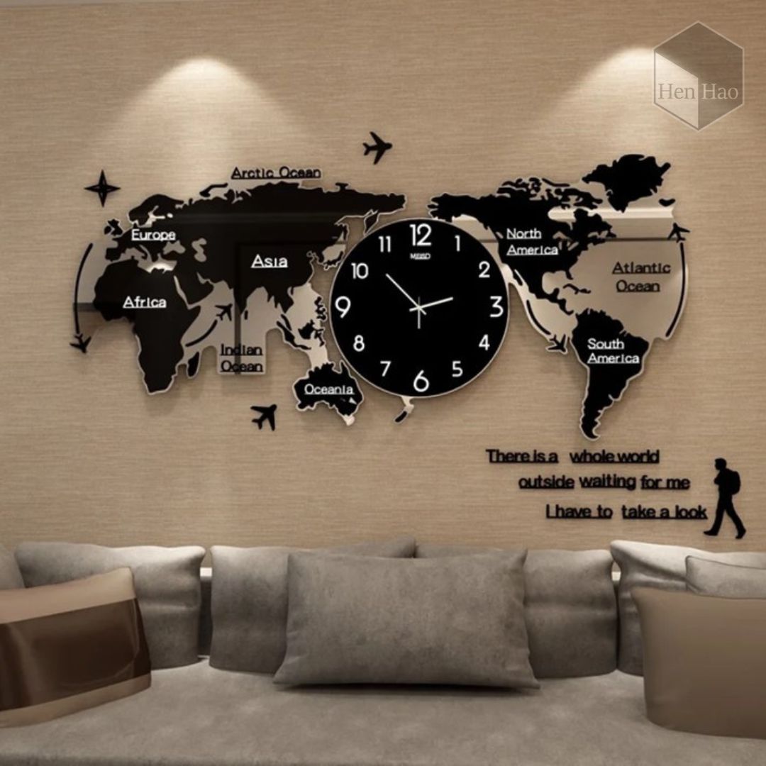 Reloj de pared acrílico decorativo 120 cm