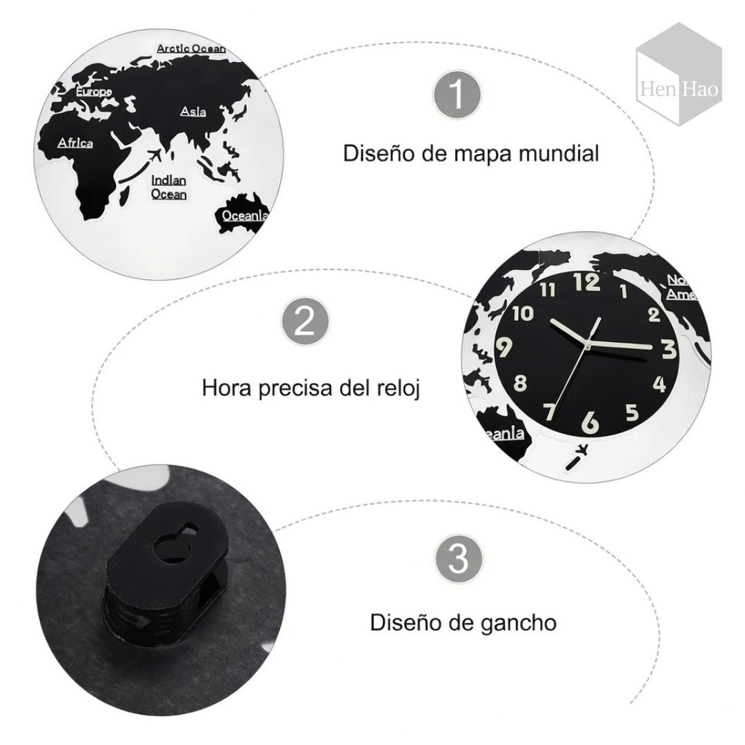 Reloj de pared acrílico decorativo 120 cm