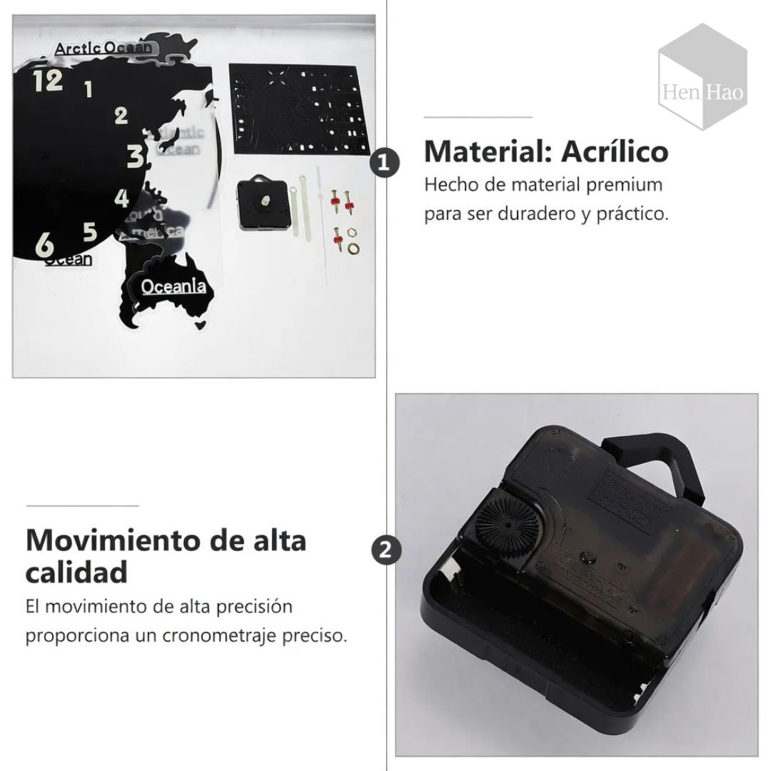 Reloj de pared acrílico decorativo 120 cm