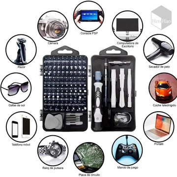 Kit de herramientas de precisión 115 en 1