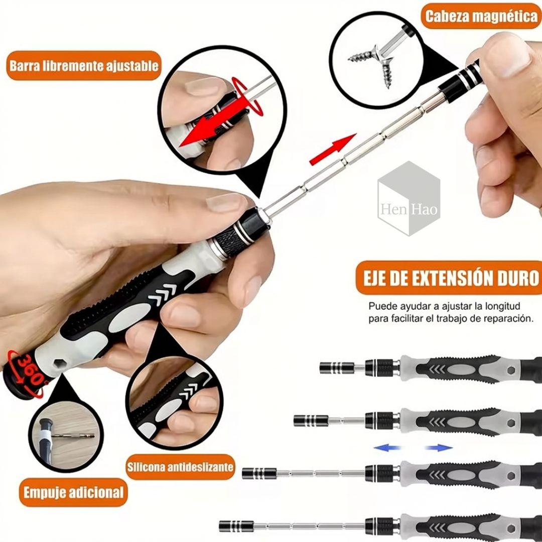 Kit de herramientas de precisión 115 en 1