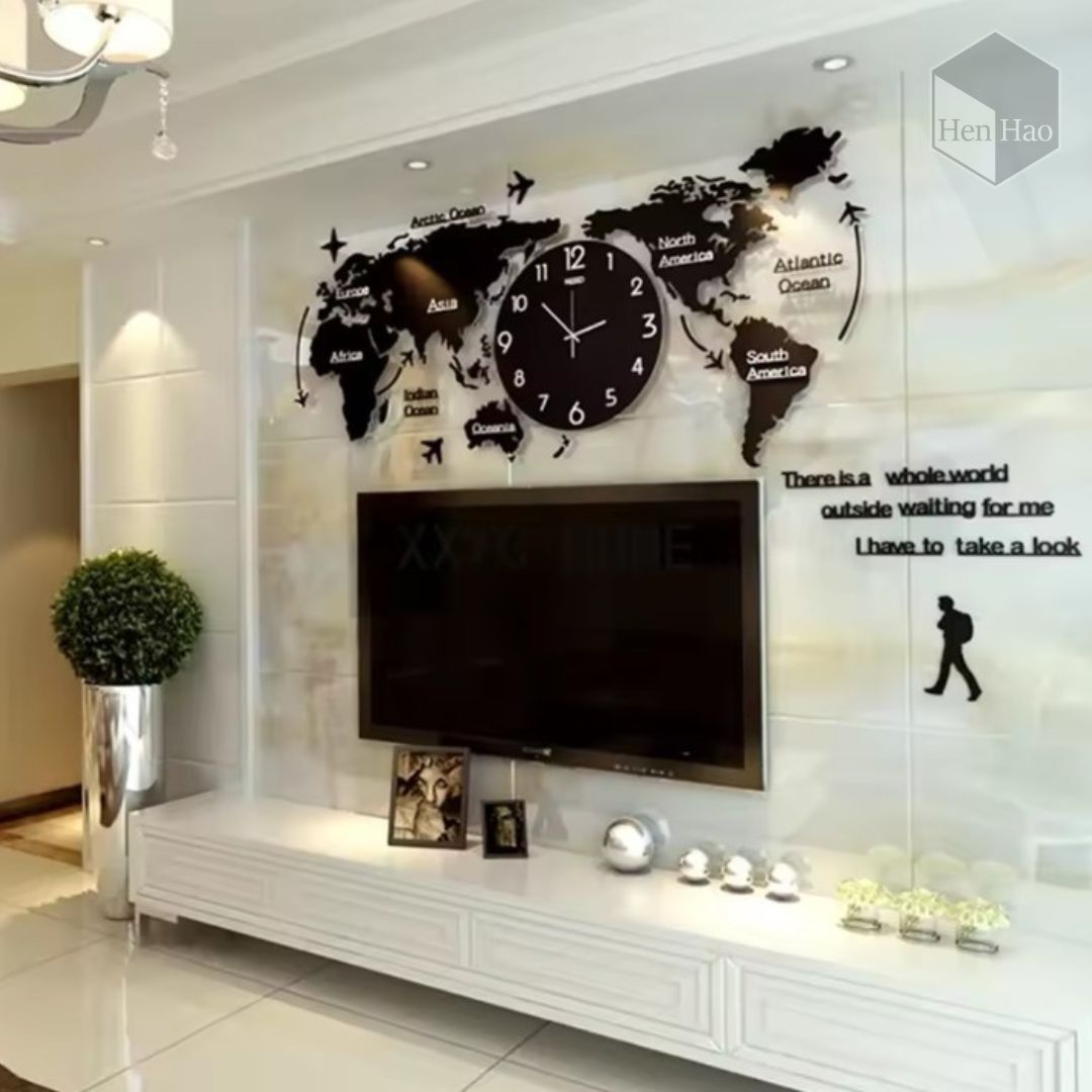 Reloj de pared acrílico decorativo 120 cm