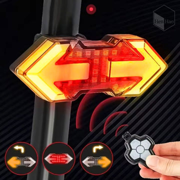 Luz trasera inalámbrica para bicicleta con control remoto
