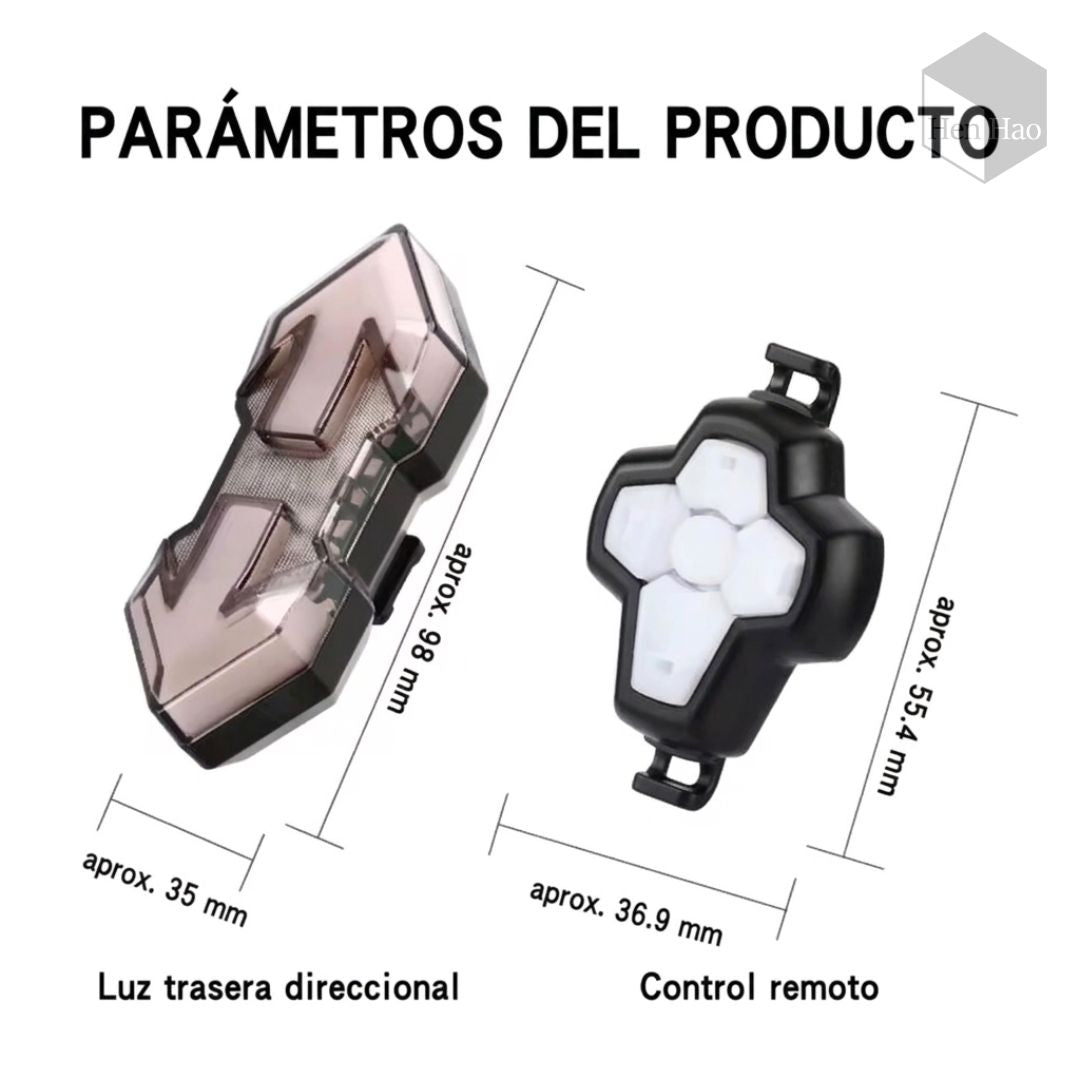 Luz trasera inalámbrica para bicicleta con control remoto
