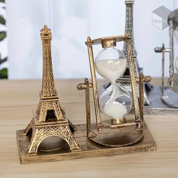 Reloj de arena decorativo con diseño Torre Eiffel