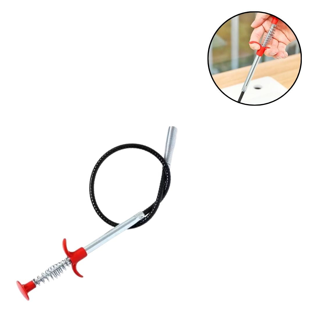 Recolector flexible metálico con garra retráctil