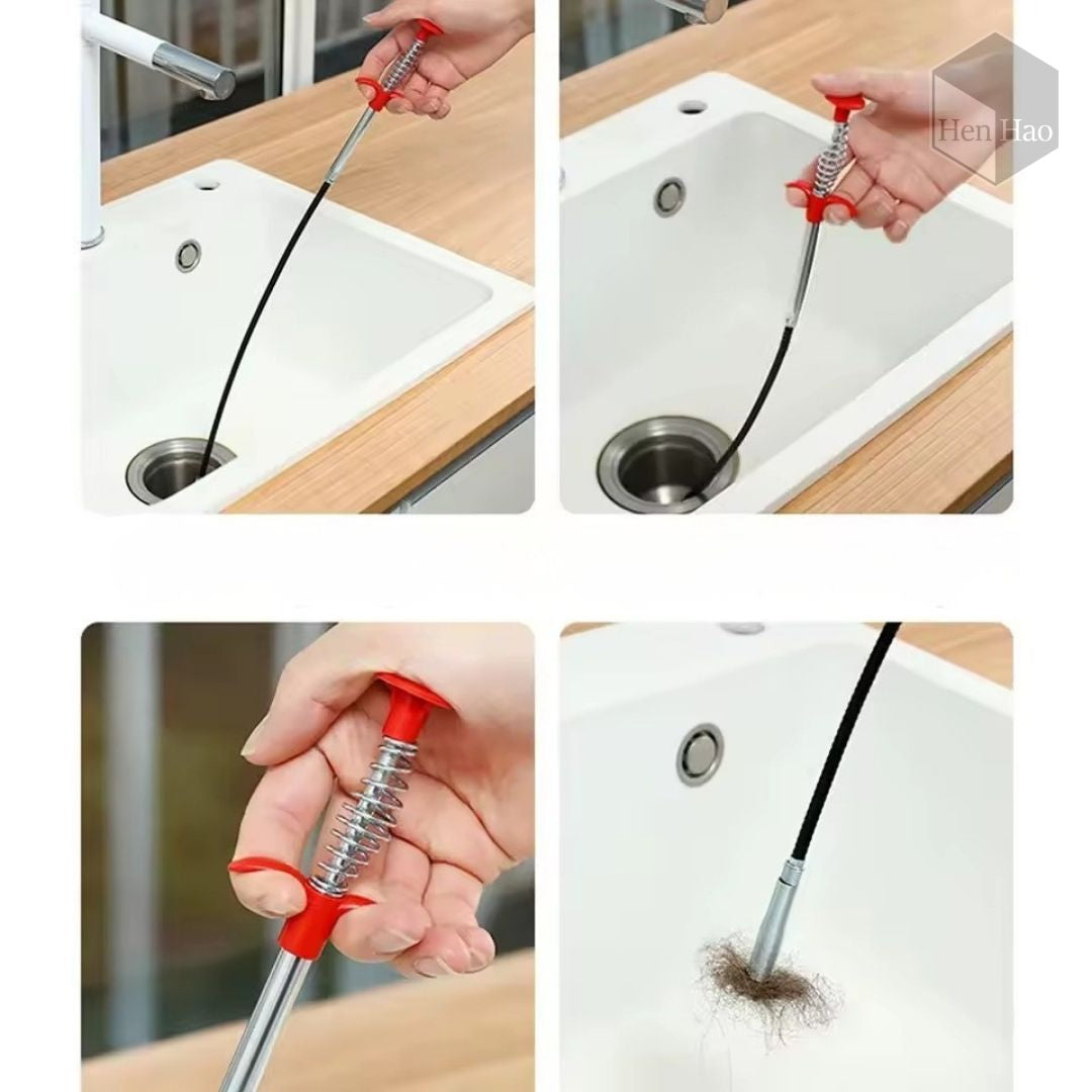 Recolector flexible metálico con garra retráctil