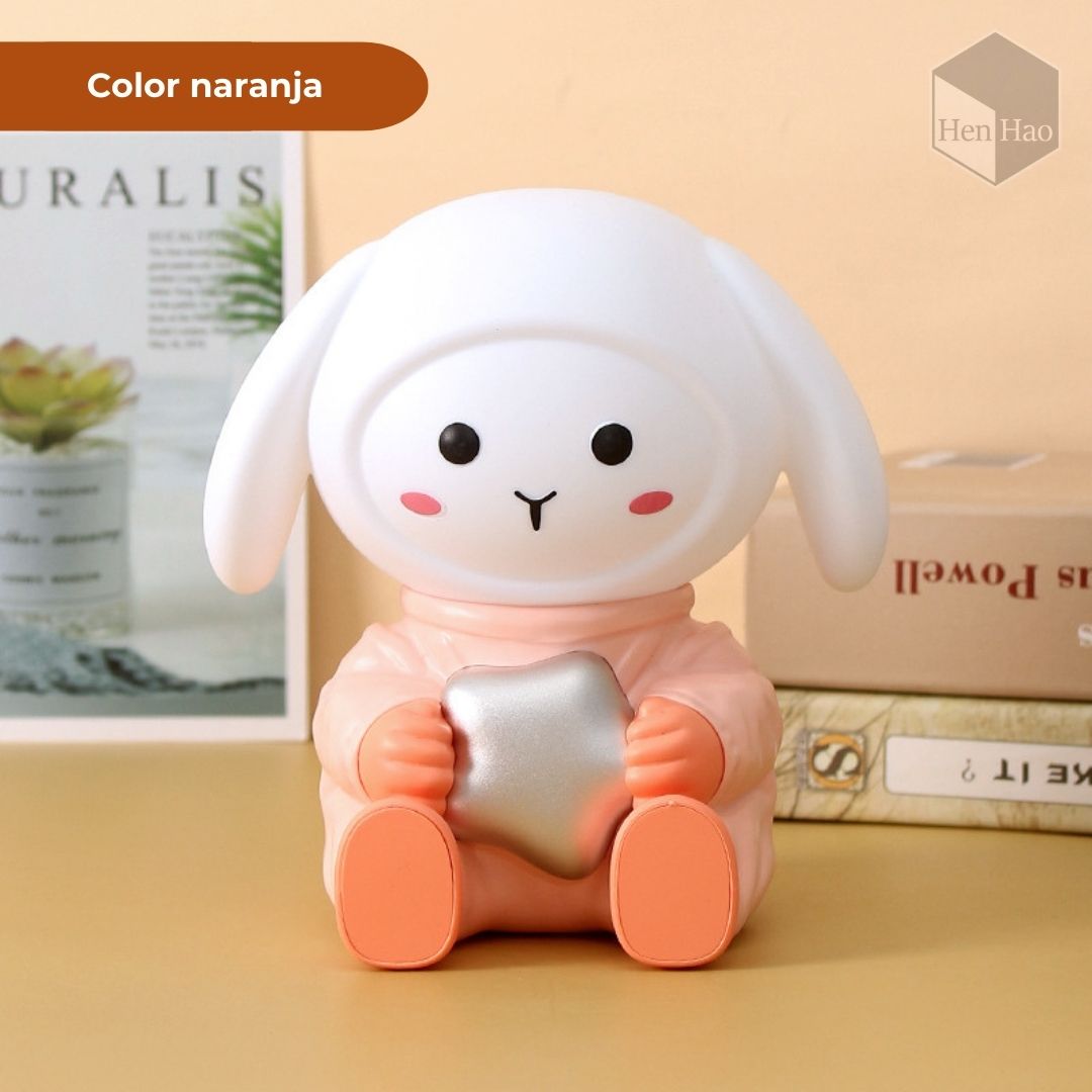 Lámpara decorativa LED con forma de conejo