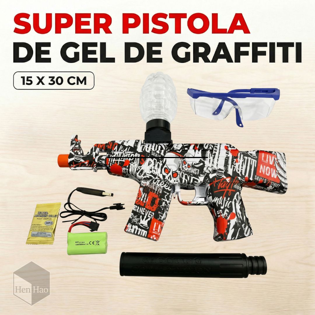 Pistola de juguete AK47 automática con bolas de hidrogel