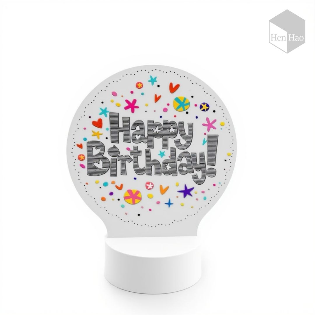 Lámpara LED decorativa de cumpleaños