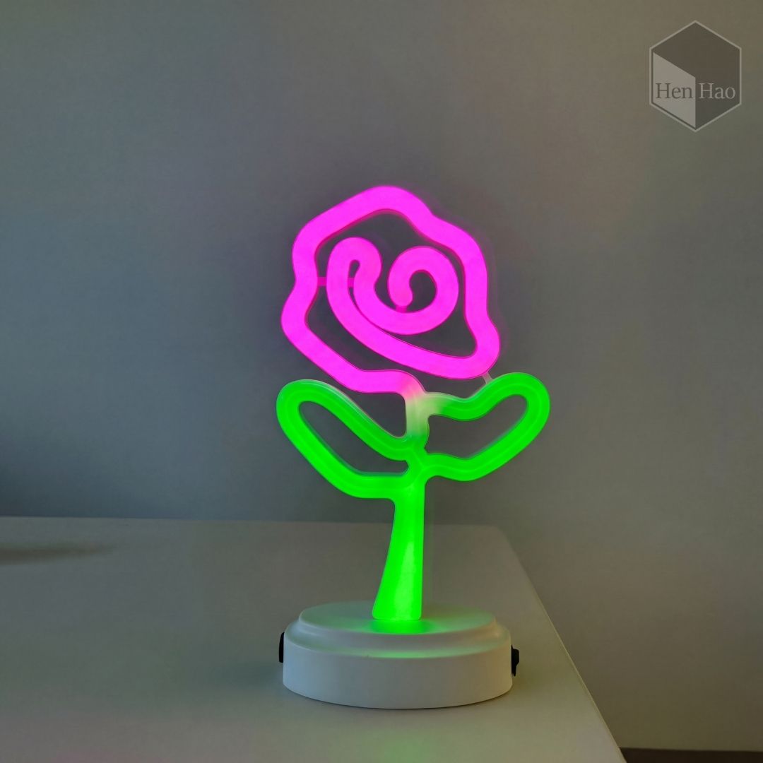 Lámpara decorativa LED en forma de flor