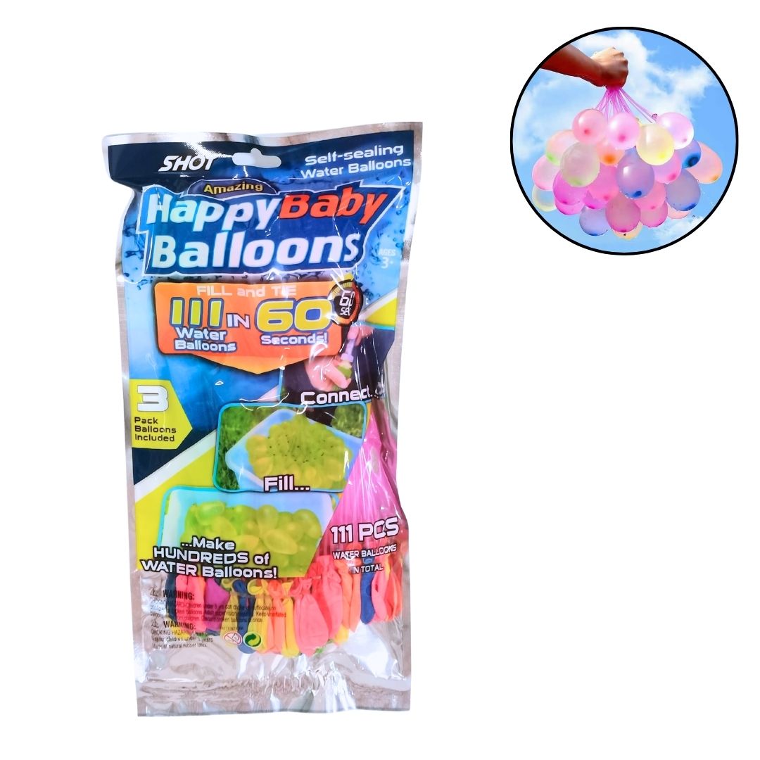 Set de 111 globos de agua automáticos con llenado rápido