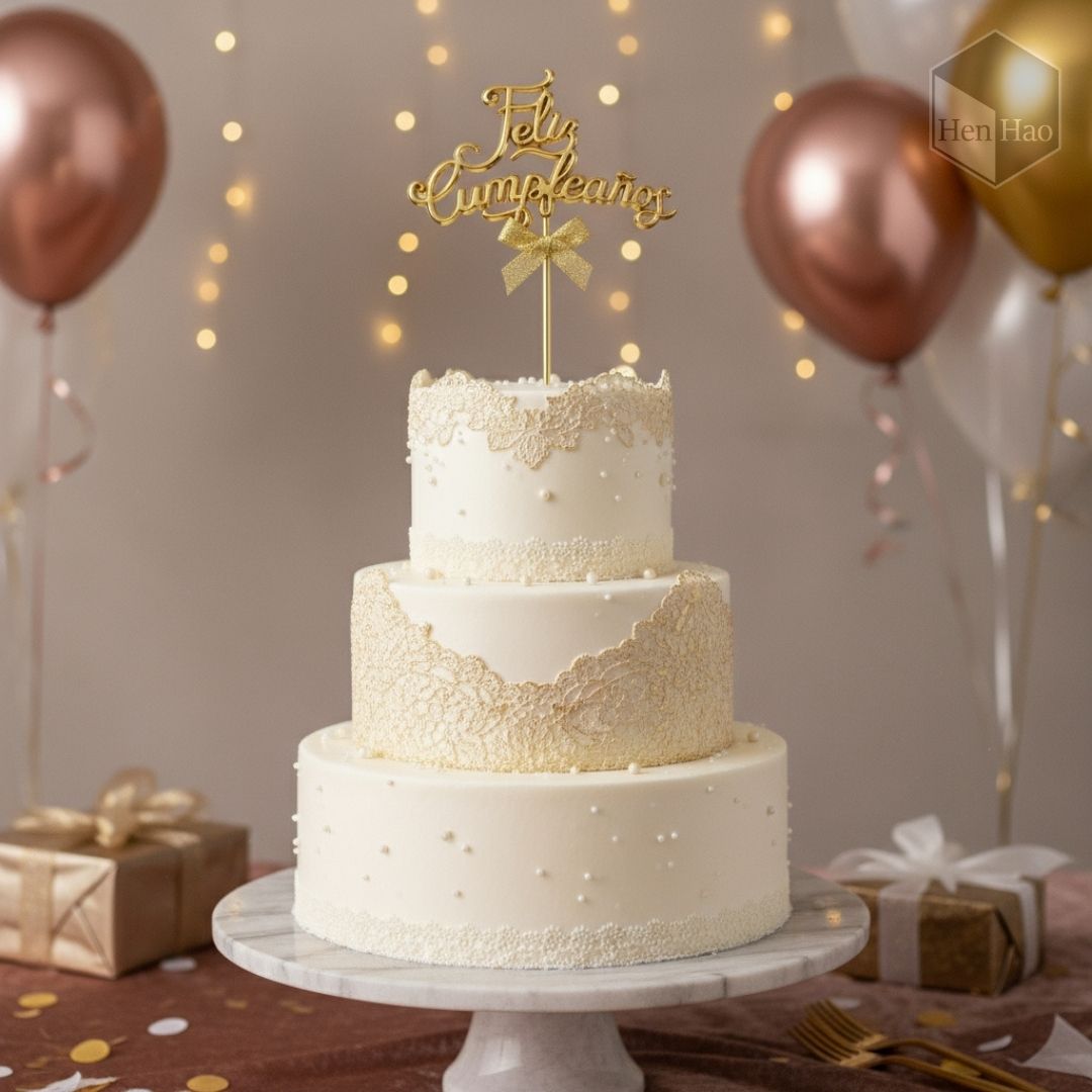Cake topper “Feliz Cumpleaños”