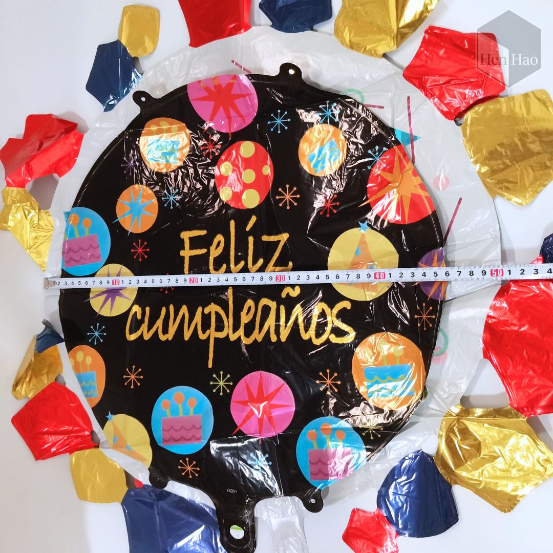 Set de 9 globos de cumpleaños