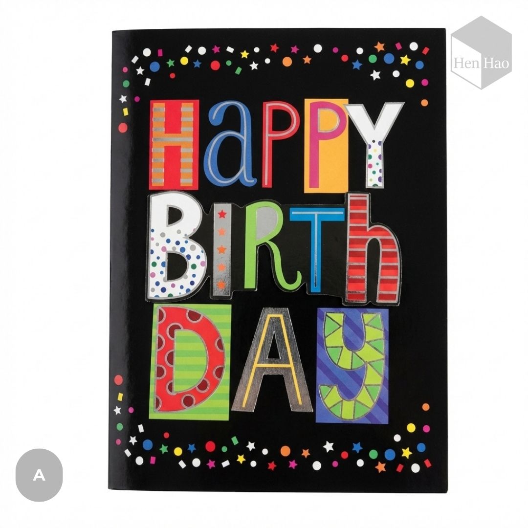 Tarjeta de felicitación de cumpleaños + Musical + Sobre de regalo