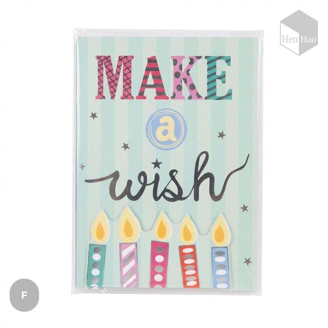Tarjeta de felicitación de cumpleaños + Musical + Sobre de regalo