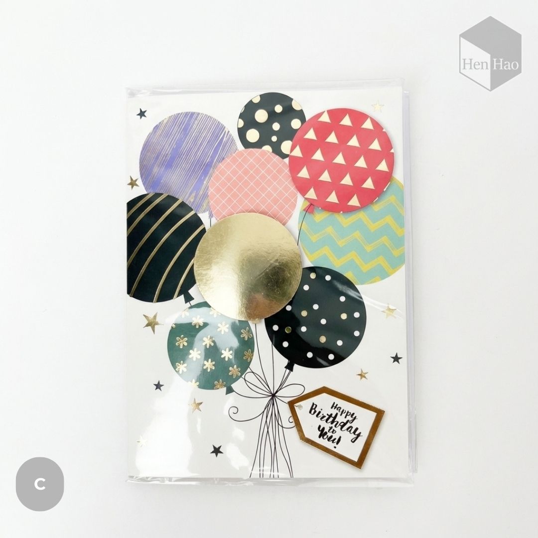 Tarjeta de felicitación de cumpleaños + Musical + Sobre de regalo