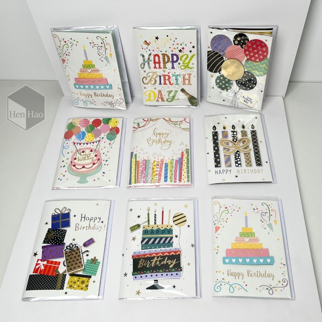 Tarjeta de felicitación de cumpleaños + Musical + Sobre de regalo