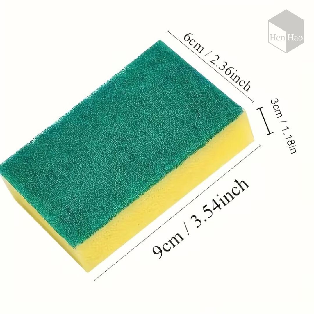 Set de 10 esponjas de limpieza rectangular