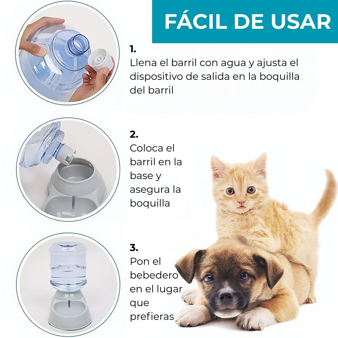 Bebedero automático para mascotas de 3.5 L