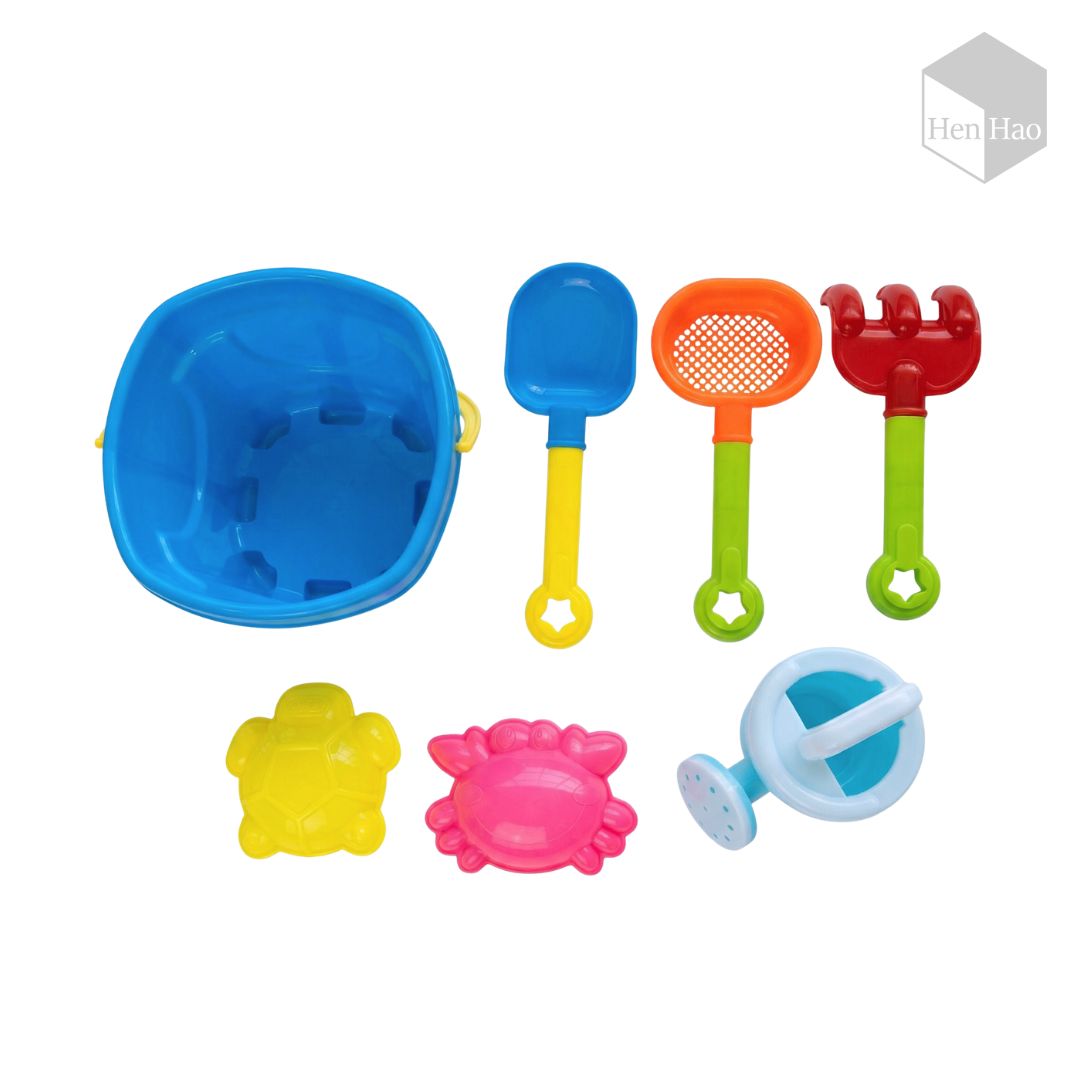 Juego de juguetes de playa para arena con balde y accesorios