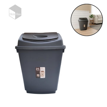 Tacho de basura cuadrado de plástico 25 litros