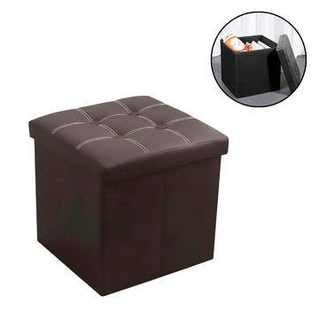 Taburete Puff de Almacenamiento Plegable 55L