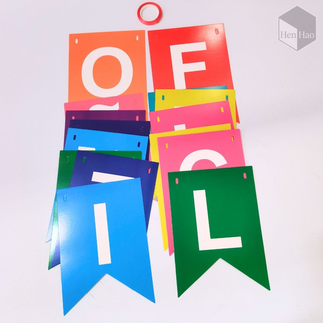 Guirnalda Feliz Cumpleaños de Cartulina