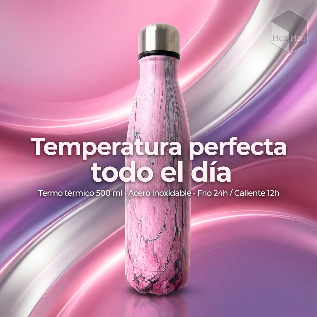 Botella térmica 500 ml de acero inoxidable