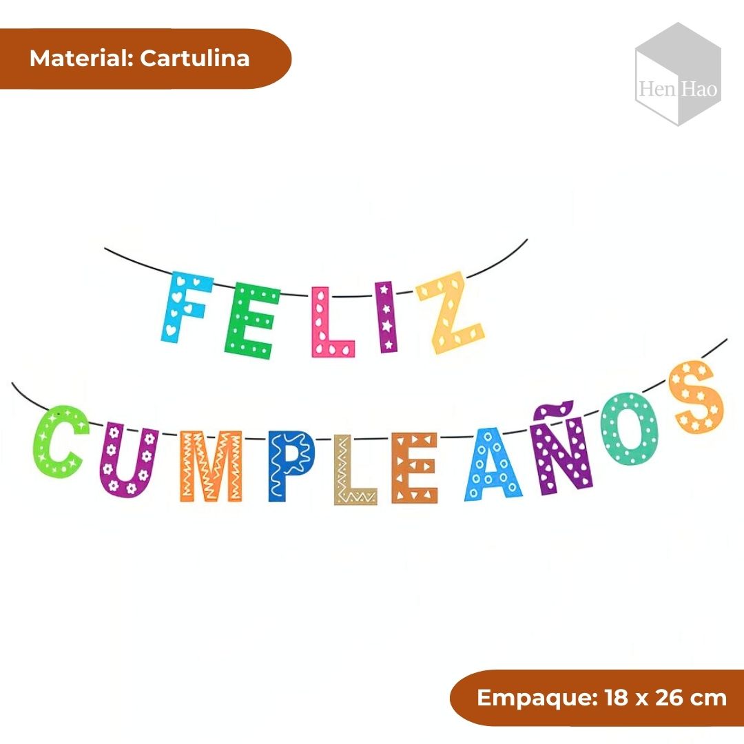 Banderín “Feliz Cumpleaños”