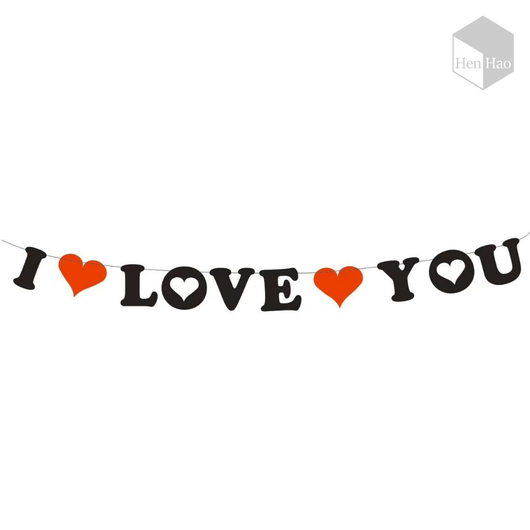Guirnalda decorativa “I LOVE YOU”