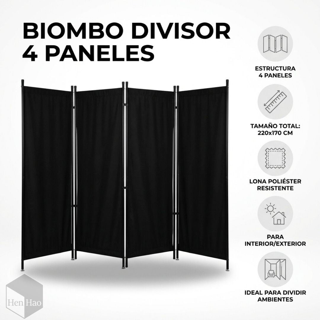 Biombo divisor de ambiente 220×170 cm