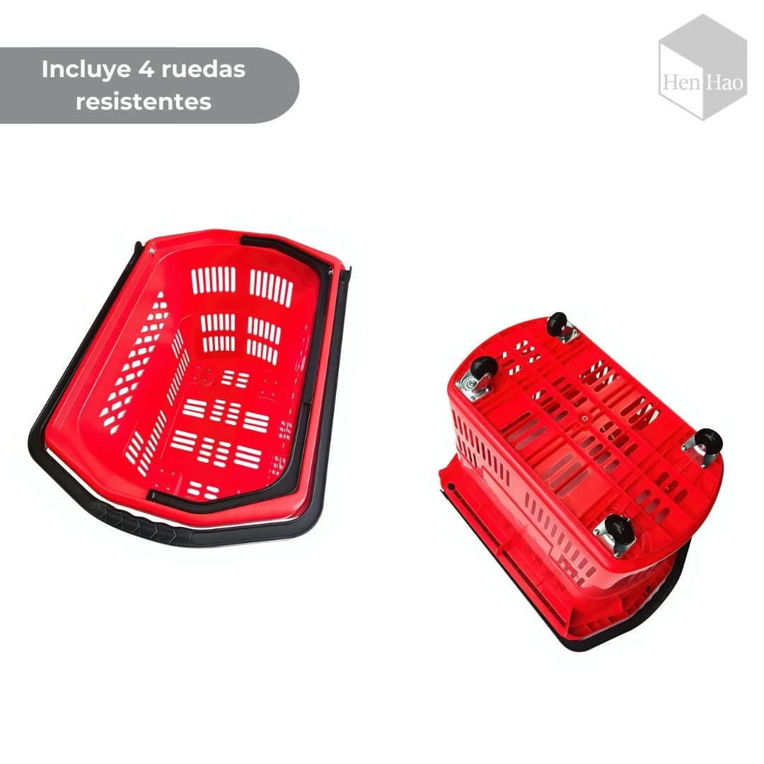 Cesta de Compra de Plástico 60L