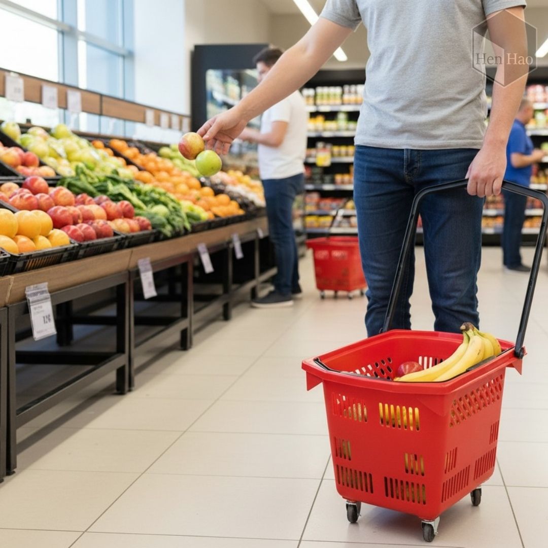 Cesta de Compra de Plástico 60L