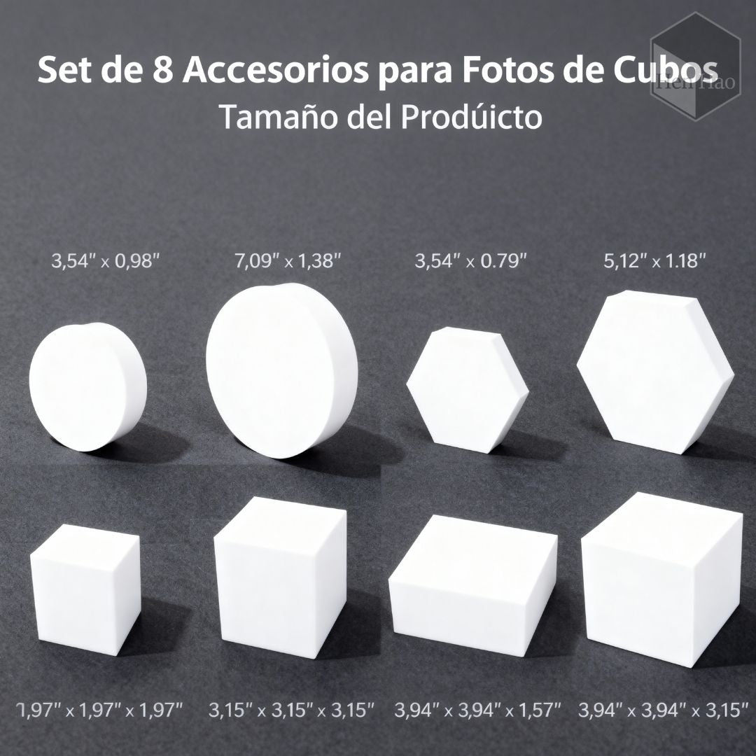 Set de soportes geométricos para exhibición y fotografía