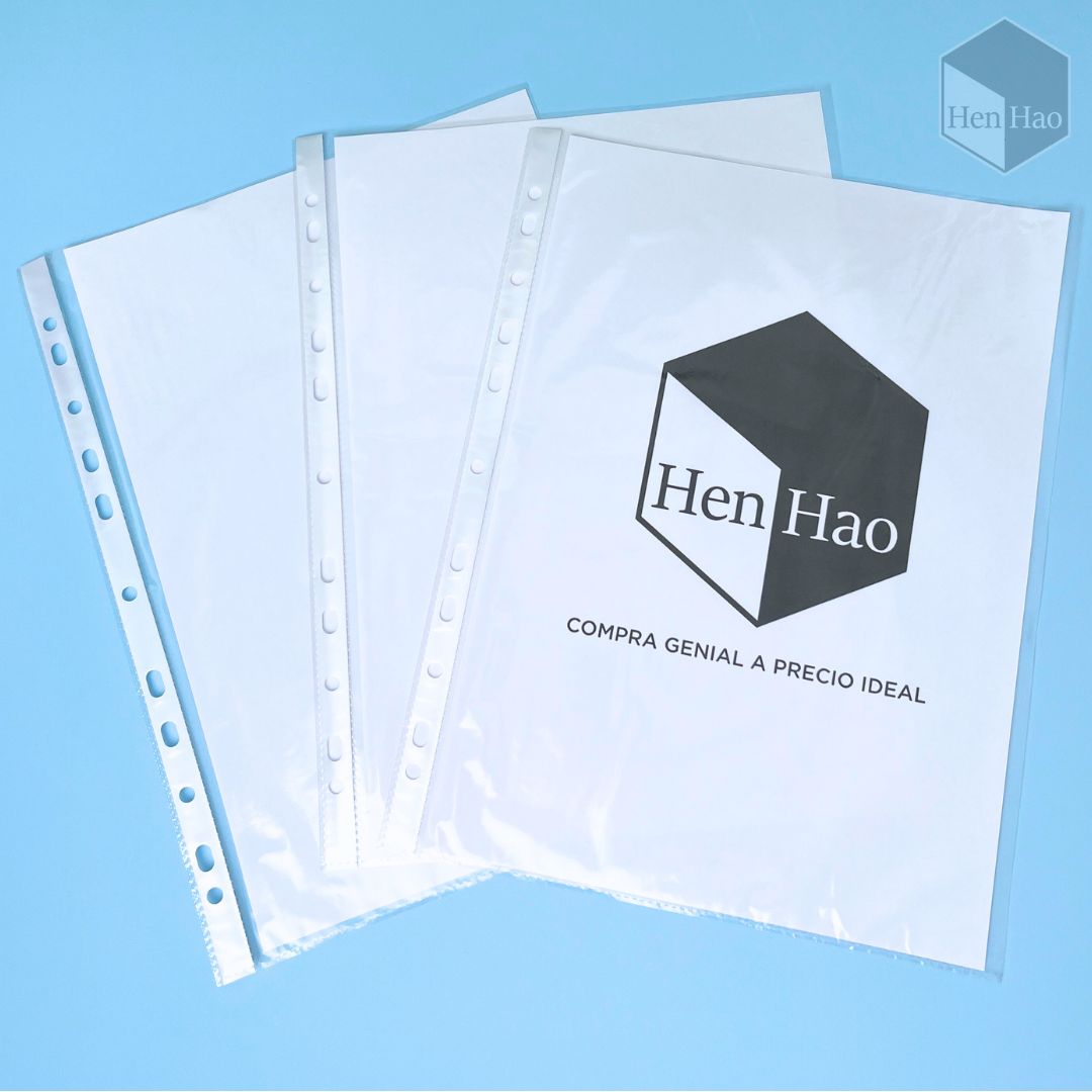 100 Fundas porta-papel A4 transparentes