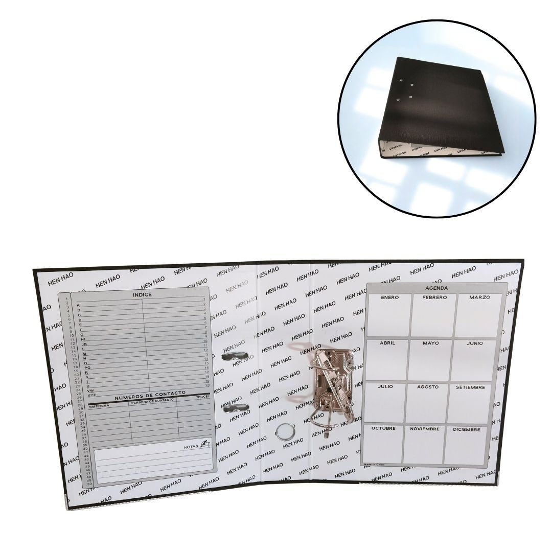 Archivador de palanca, material PP + cartón 2.5 mm