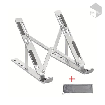 Soporte plegable ajustable de aluminio para laptop