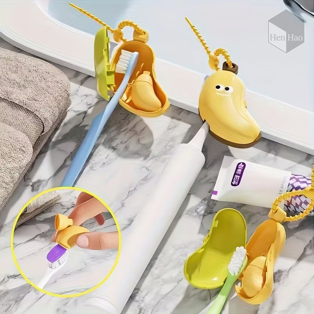 Portacepillo de dientes en forma de plátano