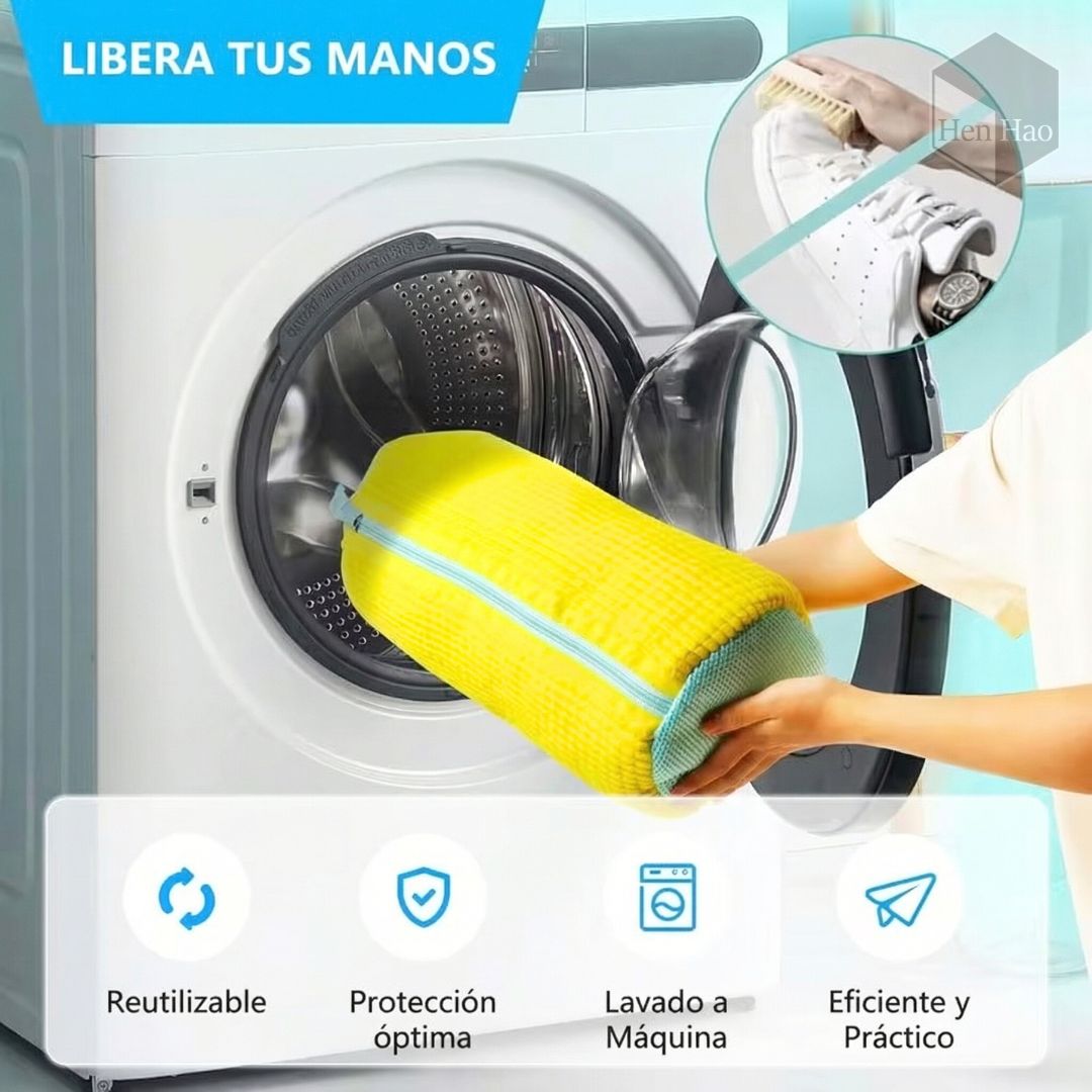 Bolsa para lavar zapatos en lavadora