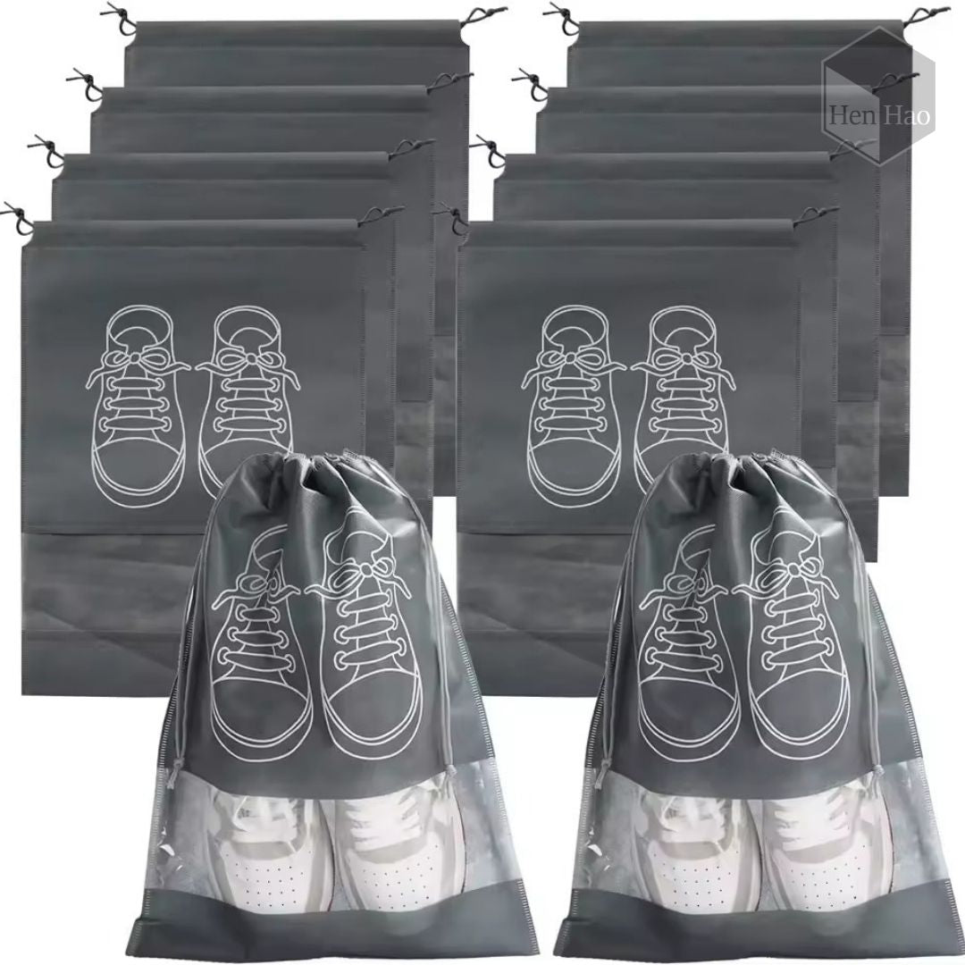 Set de 10 bolsas organizadoras para zapatos 36 × 26.5 cm
