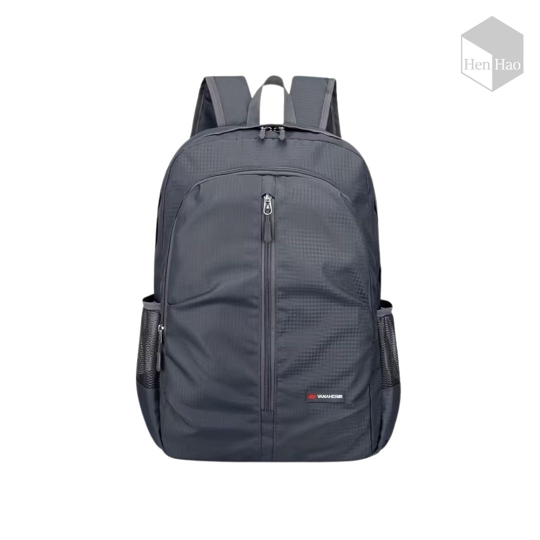 Mochila plegable de nailon impermeable tipo cartuchera