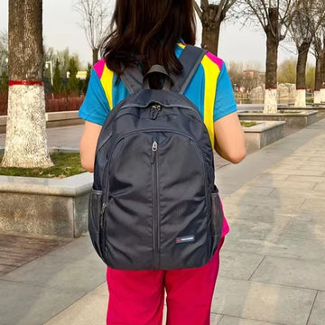 Mochila plegable de nailon impermeable tipo cartuchera