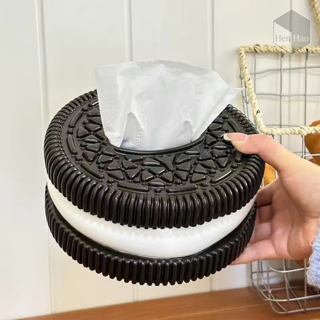 Dispensador de papel forma Oreo