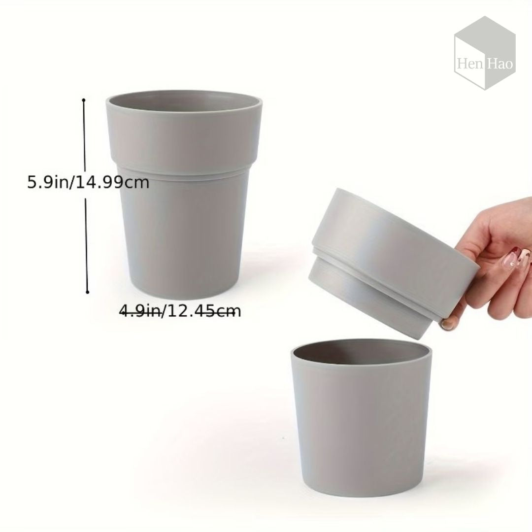 Maceta decorativa con compartimento oculto