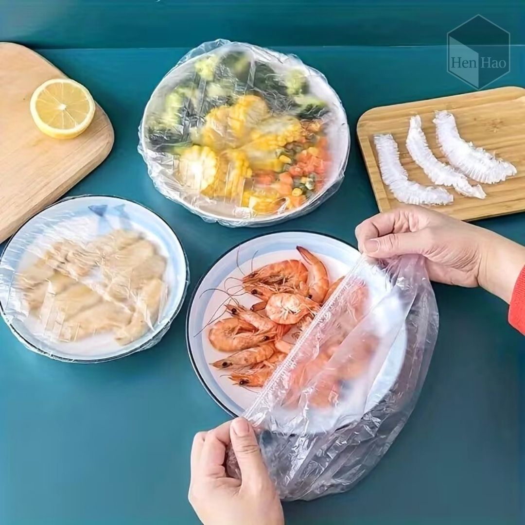 Funda estirable desechable para alimentos