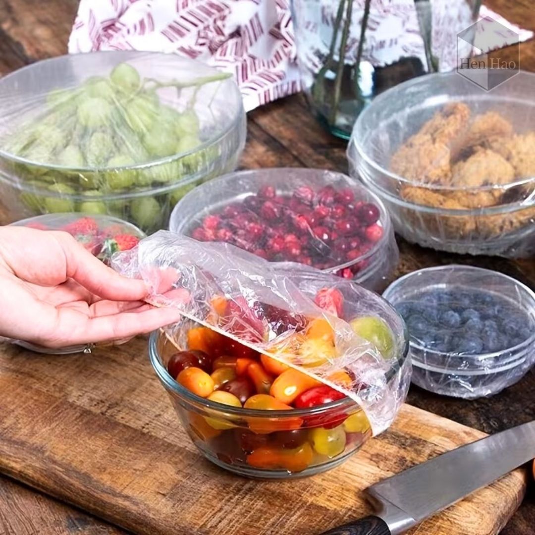 Funda estirable desechable para alimentos